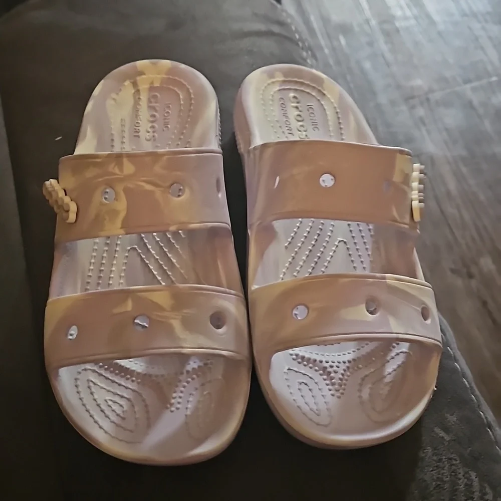 Crocs Unisex-Adult Classic Two-Strap Slide Sandals - Picture 5 of 5